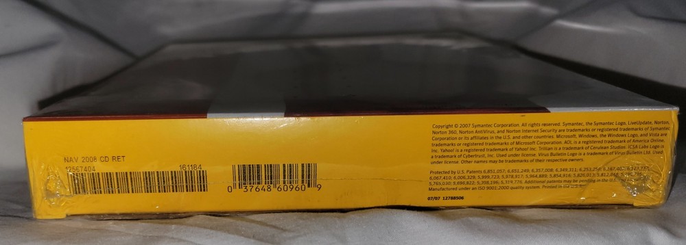 Norton antivirus 2008 With Antispyware New Sealed