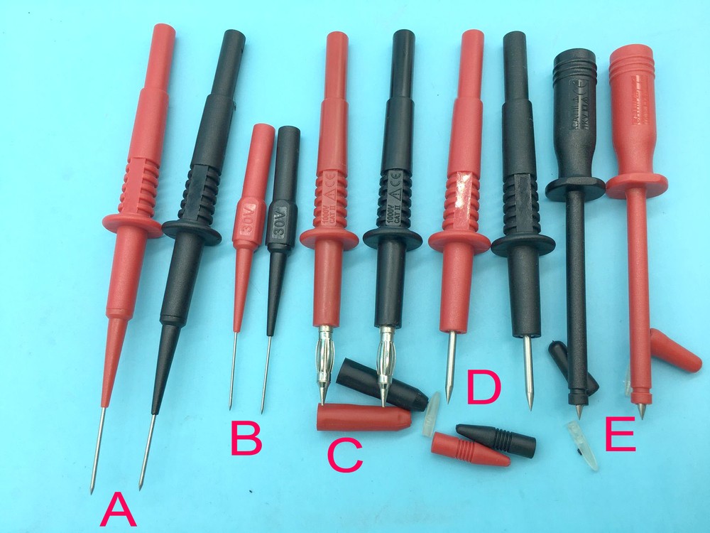 multimeter test probe Needle pen Cable without broken puncture 4mm banana socket