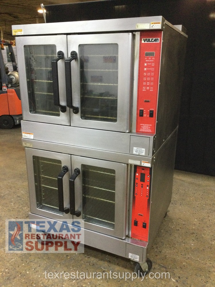 Vulcan Natural Gas Double Stack Full Size Convection Oven