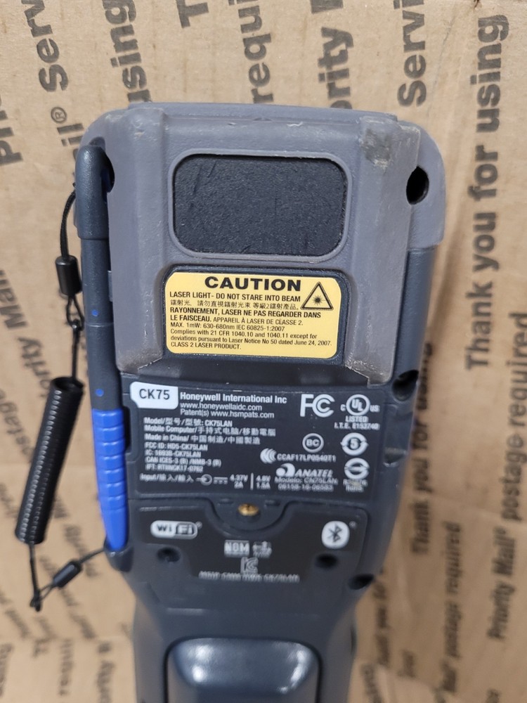 HONEYWELL CK75 HANDHELD COMPUTER: Bluetooth & wi-fi (UNTESTED)