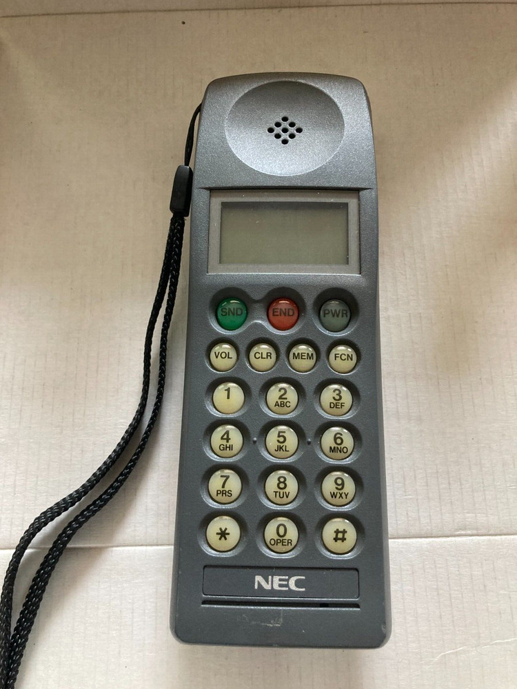 Vintage NEC P110 Portable Cellular Mobile Phone 1993 Powers On