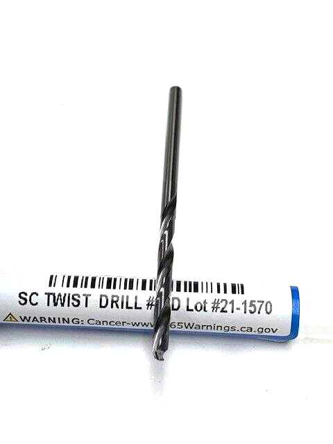 #38 (.1015) SOLID CARBIDE JOBBERS LENGTH TWIST DRILL OSG 220-1015