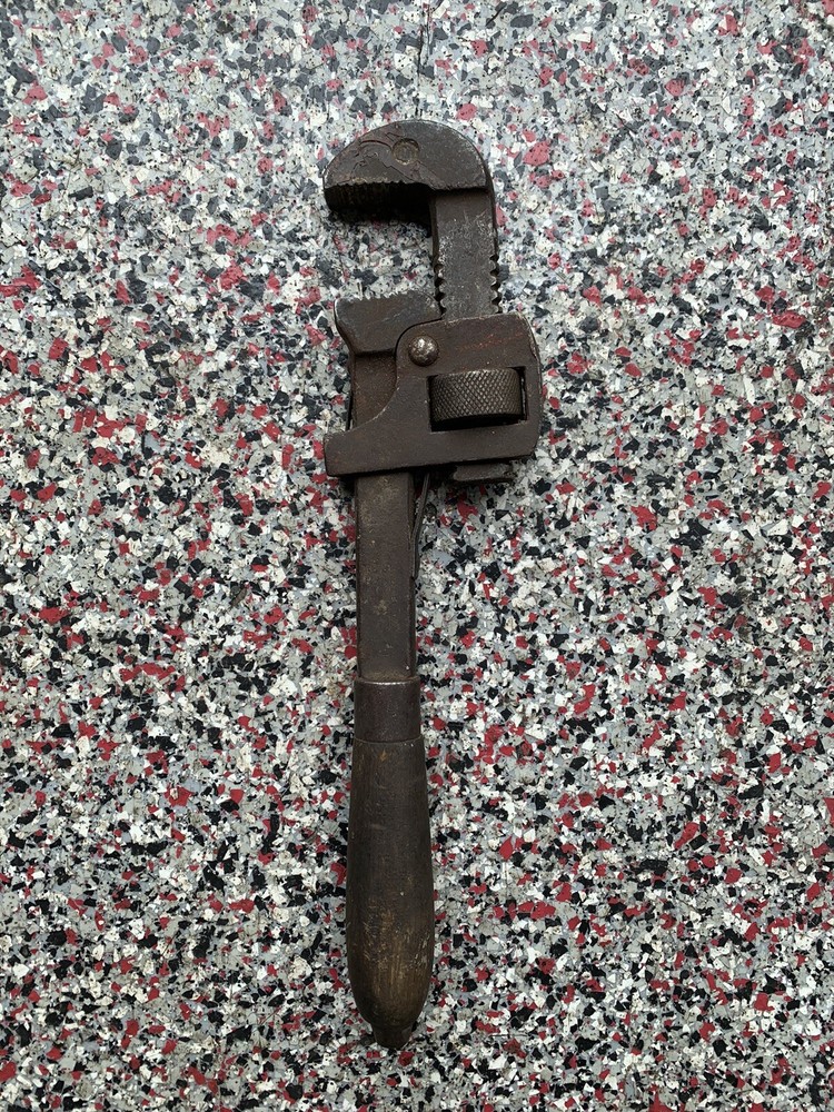 Vintage Monkey Pipe Wrench Antique Tool