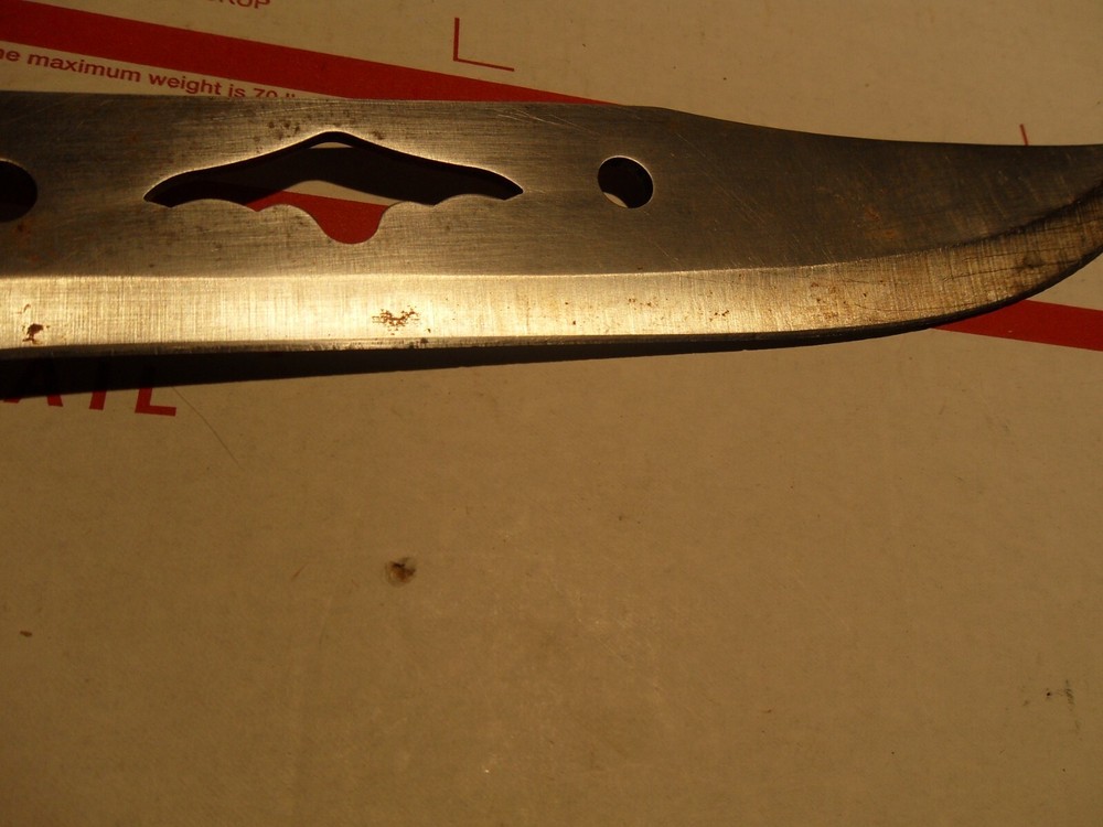 14" STAINLESS STEEL SKULL & EAGLE KNIFE