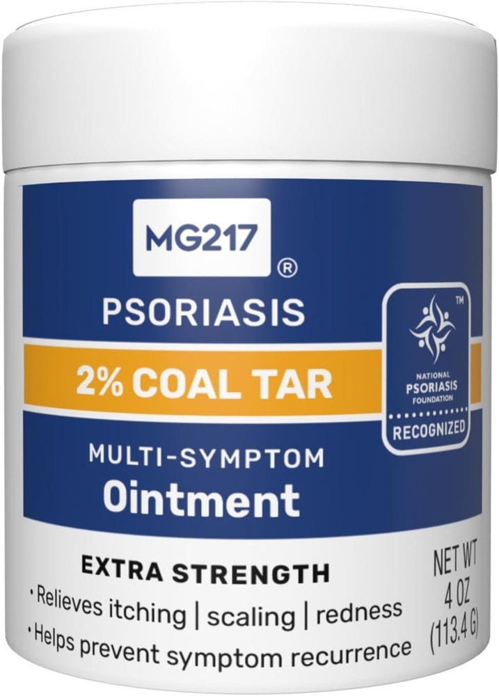 MG217 2% Coal Tar Ointment for Psoriasis Extra Strength Multi Symptom Relief 4oz
