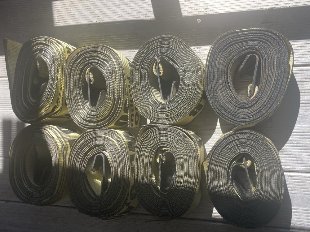 Paramount 4" x 30' Winch Strap with 4" Flat Hook-5400 lbs Working Load Limit.