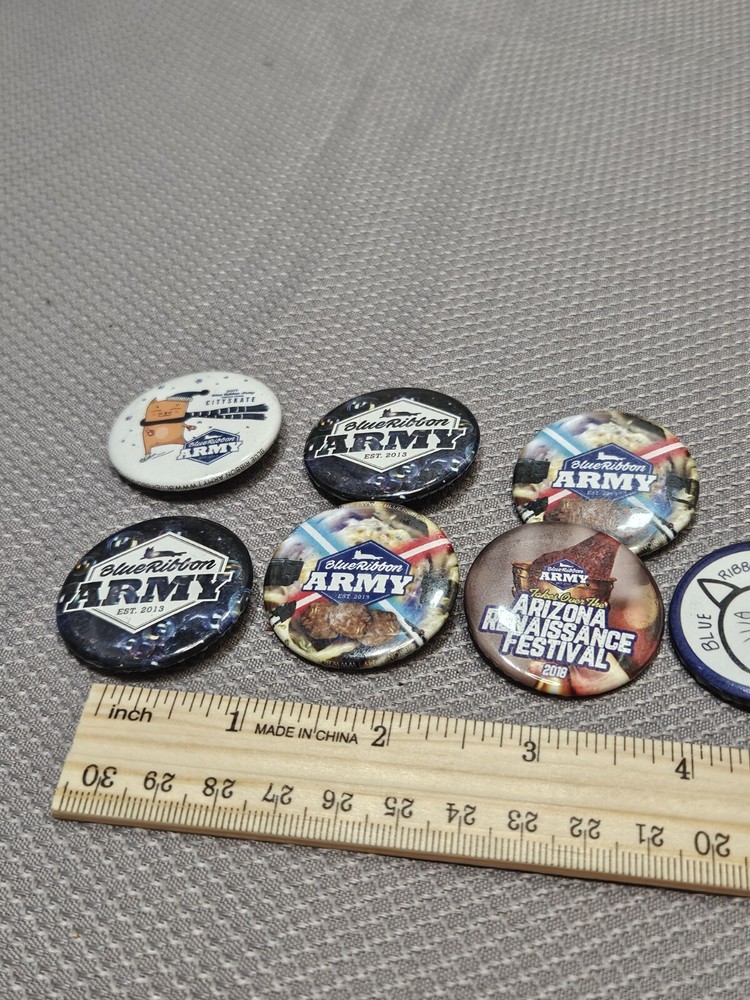 7 Pabst Blue Ribbon Army Pins