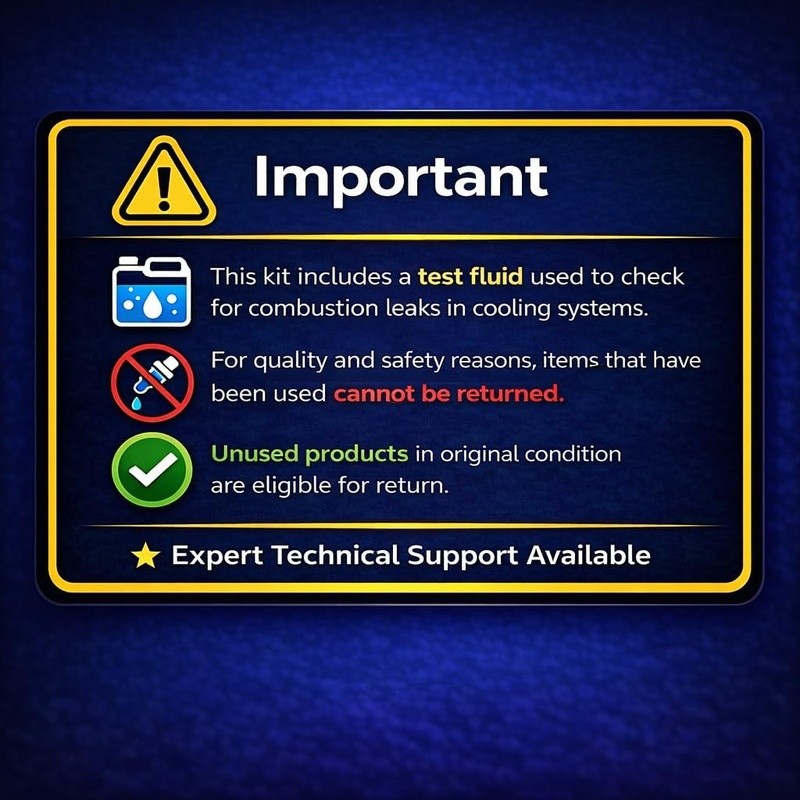 Complete Combustion Leak Test Kit Easy Indicator Engine Compatibility Tool New