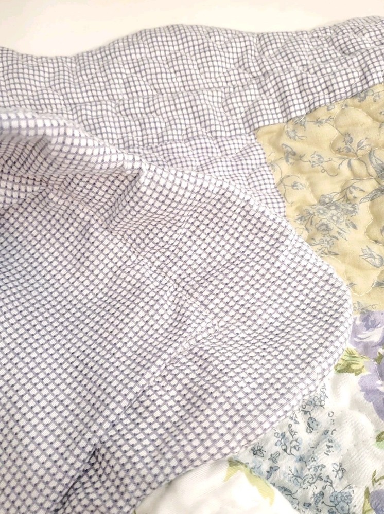 DADA BEDDING Hand Stitched Cottage Patchwork Large Pillow Shams 38x21