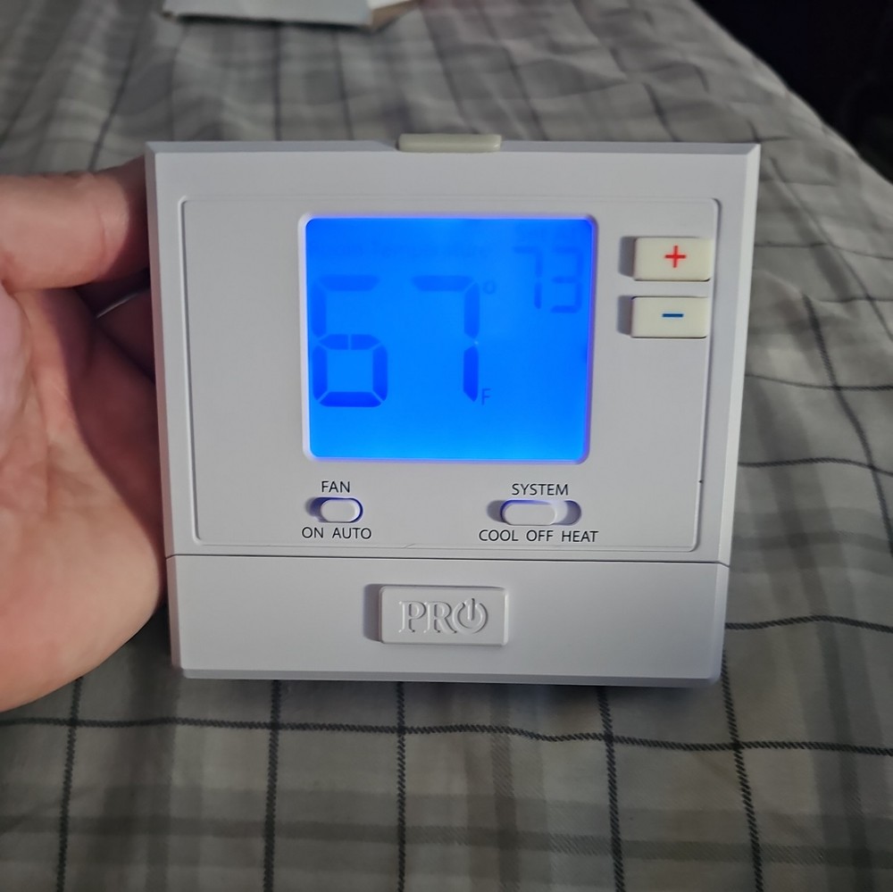 Pro1 T701 Digital Non-Programmable Thermostat - Blue Backlit Screen