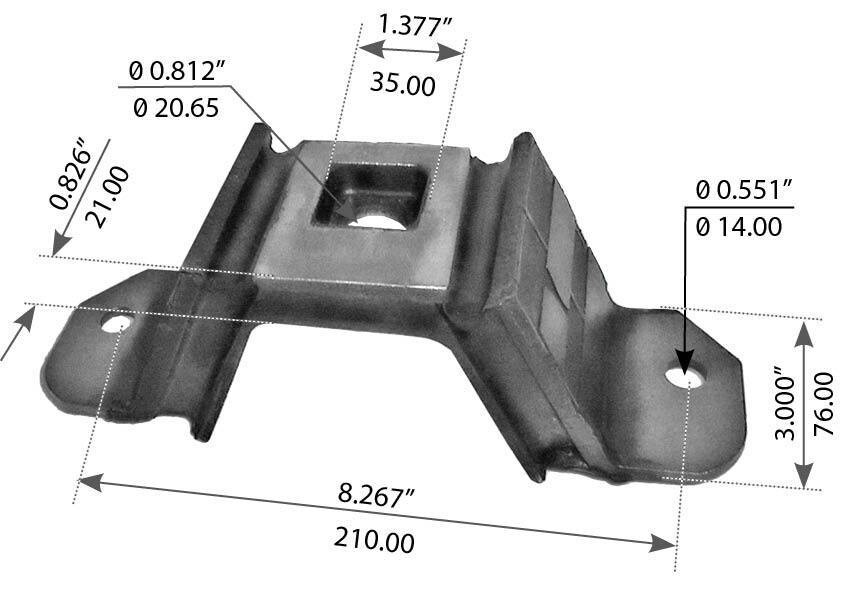 BCD273301 Upper Rear Engine Mount for Freightliner Columbia & Century Class Rep.