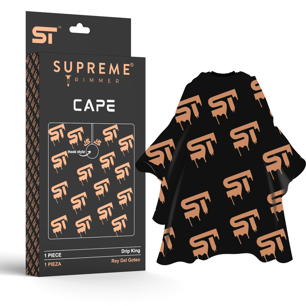 Supreme Trimmer Premium Barber Capes - Polyester, Waterproof, Hook Closure