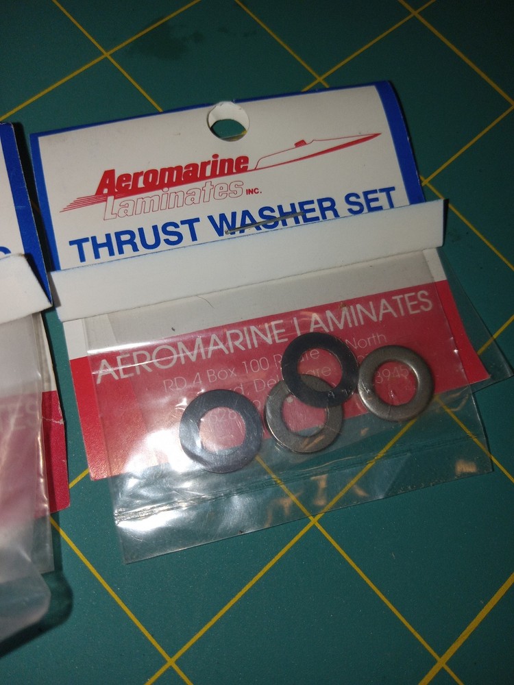 Vtg Aeromarine .250/ 1/4" Thrust Washers, Thrust Bearings.