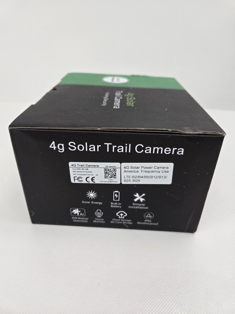 Trail Cam W Solar Charge - Open Box