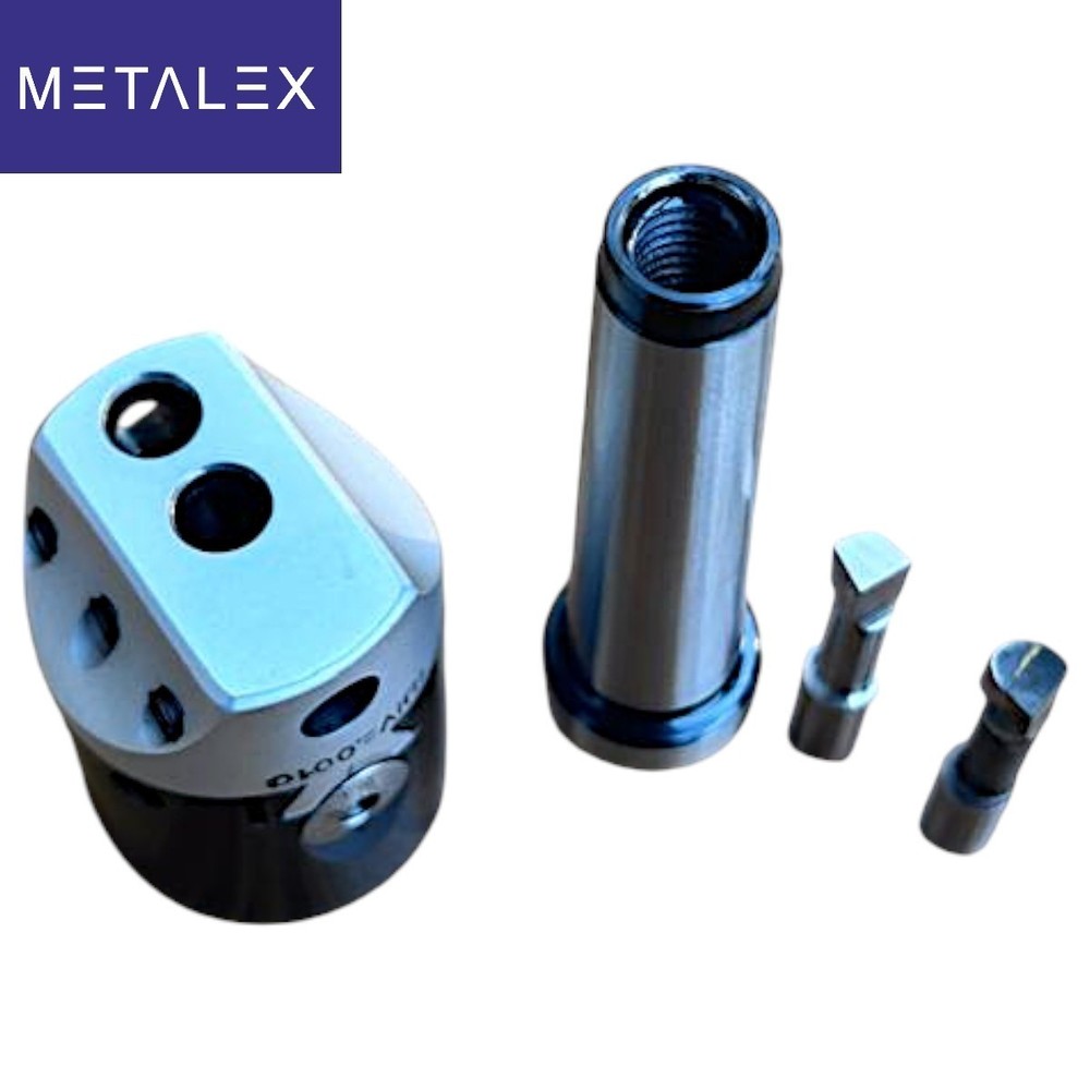 1.5" Adjustable Boring Head 1 Div. = .001 thou + MT2 Shank Arbor & HSS Tool Bits