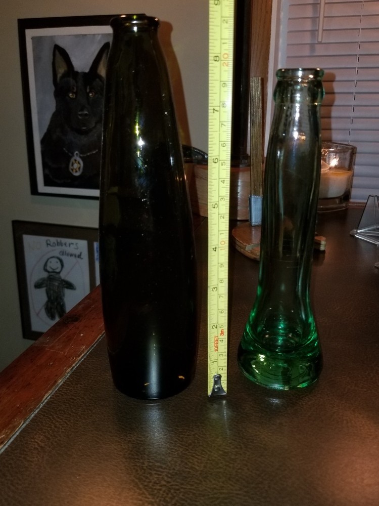 (2) Pc. Early Green Bottle Set