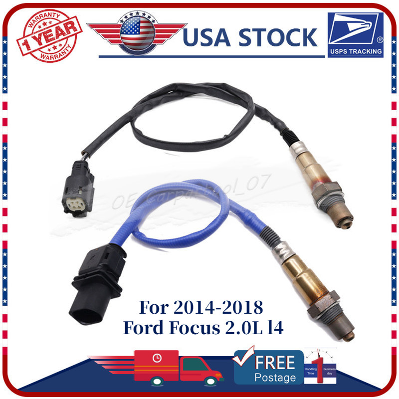 2Pcs Upstream & Downstream Oxygen O2 Sensor For 2014-2018 Ford Focus 2.0L l4
