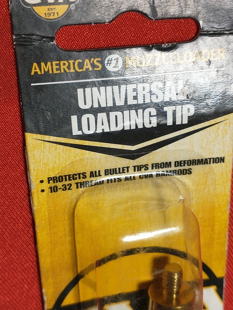 CVA UNIVERSAL LOADING TIP 10X32 #AC1693 BLACK POWDER MUZZLELOADER NOS SABOT