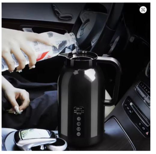 1200ml Portable Car Electric Kettle – 12V/24V Stainless Steel Water Heater for T