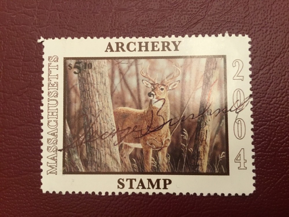 ICOLLECTZONE US Massachusetts 2004 Archery Stamp VF used