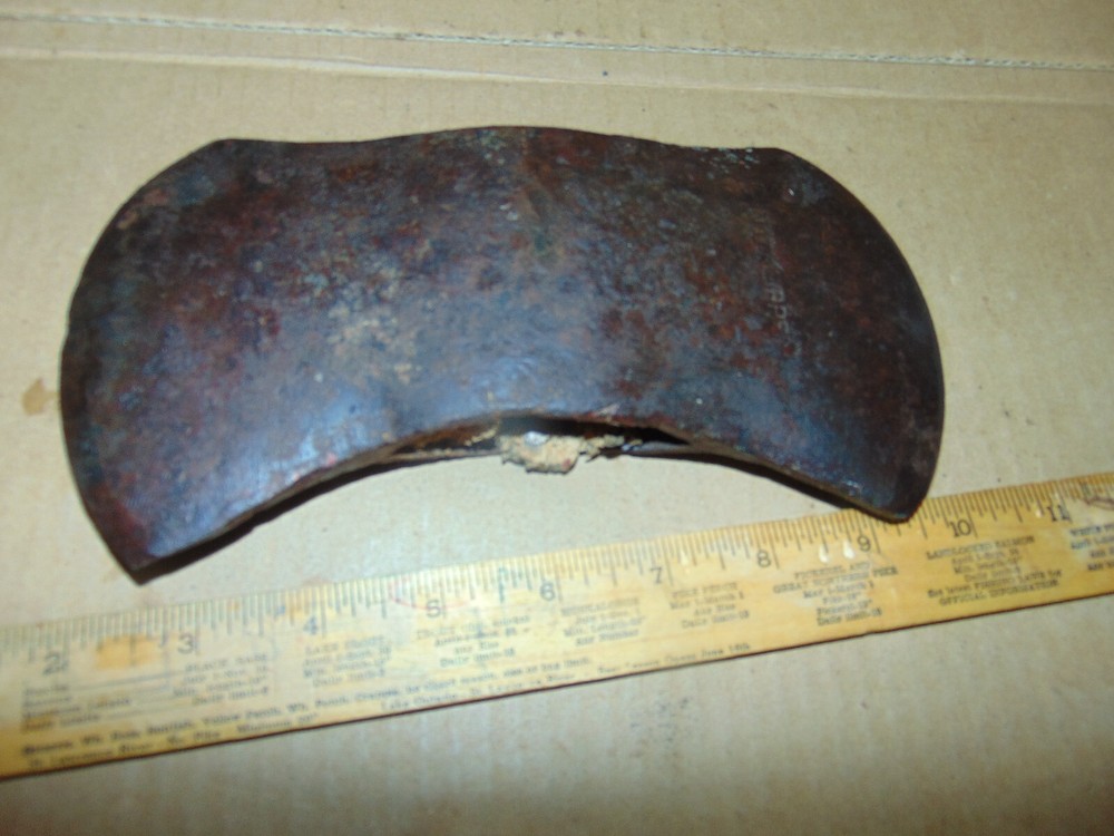 Very Old Double Edged Axe Head "Knot Klipper"