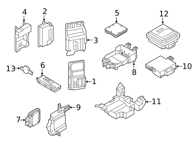Genuine Audi Control Module 8W1-907-064-EH