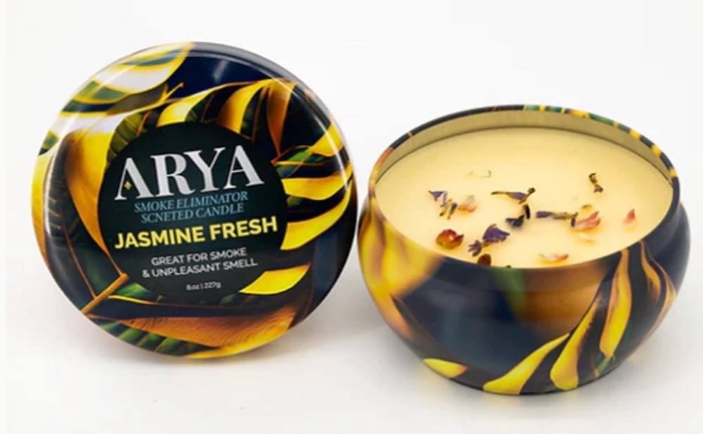 ARYA ODOR ELIMINATOR SCENTED CANDLE- 8OZ- 1CT- Assorted Scent