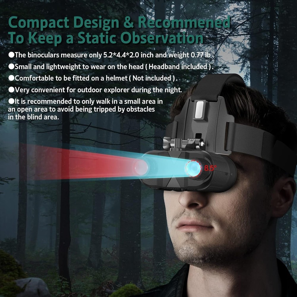 Head Mounted Night Vision Goggles 1312FT