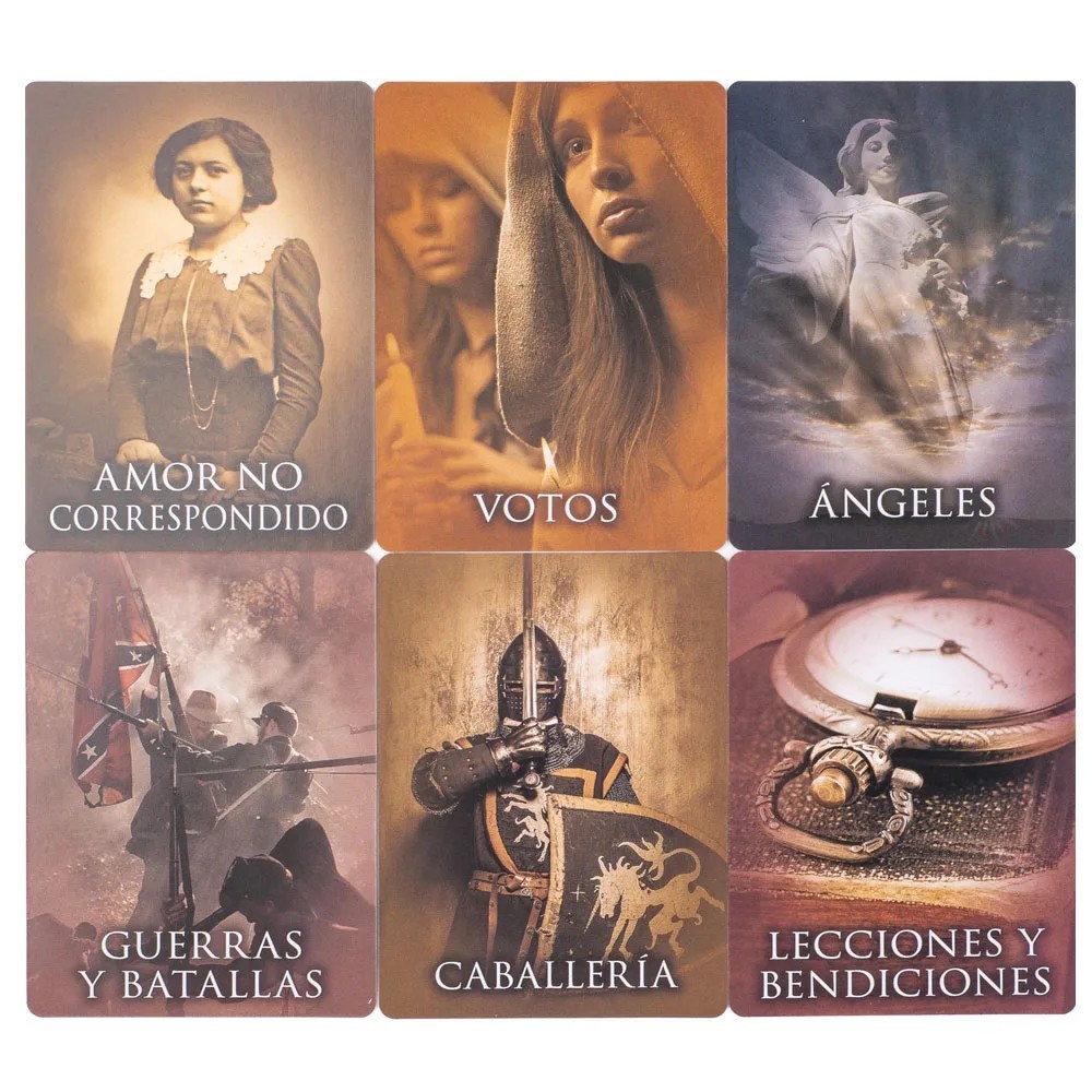 "Vidas Pasadas" Tarot 44Cards Spanish Version Divination Edition Fortune Telling
