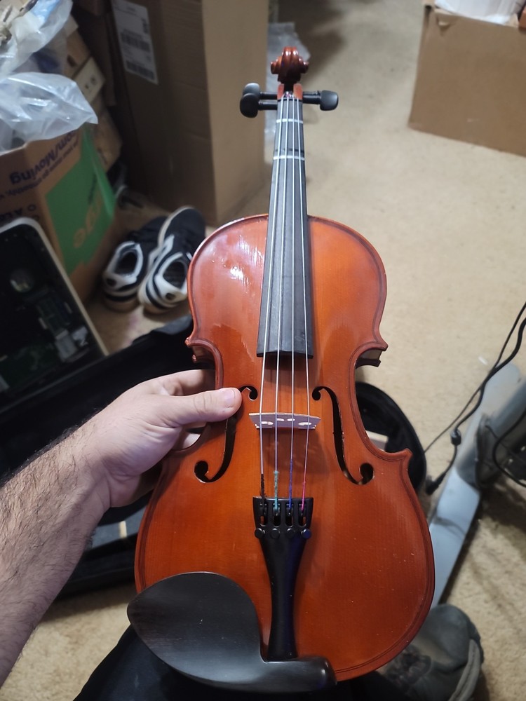 Full Size 4/4 Violin w/ Case Bow & Strings – Beginner Student Instrument