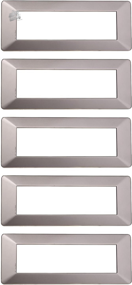 PACK OF 5 TECHNOPOLYMER PLATES, COMPATIBLE WITH VIMAR PLANA, 7 MODULES/