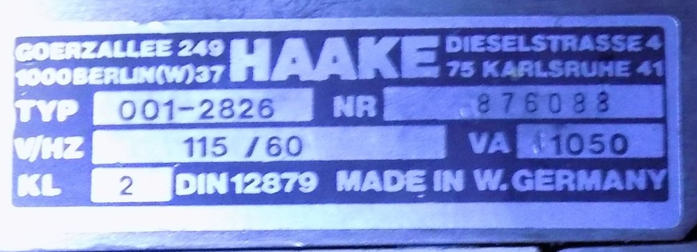 Haake D8 Water Bath Temperature Controller Head