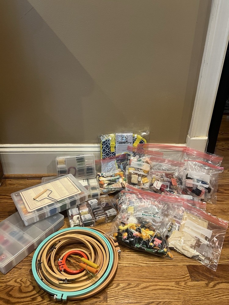 Huge  Lot of Assorted Threads DMC Embroidery Floss  Stitch Thread Multicolor