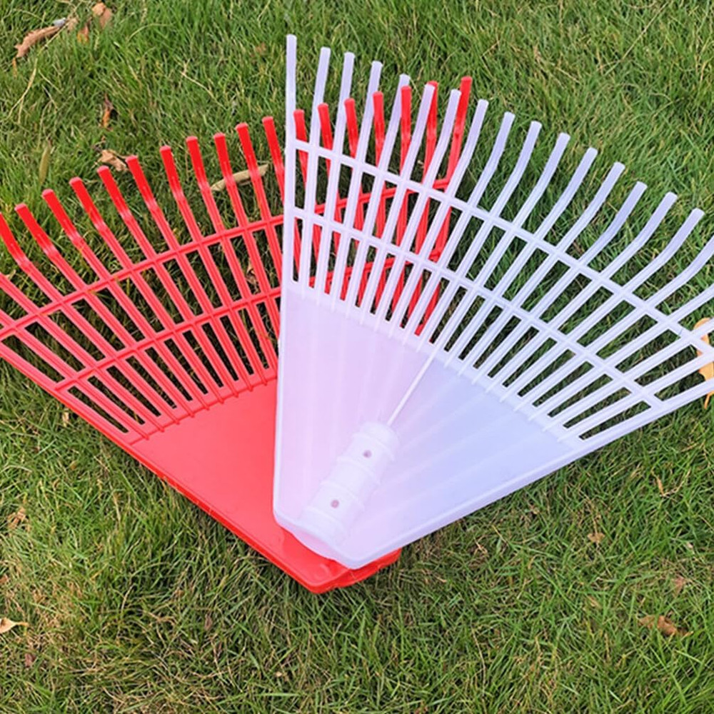 Plastic Rake Head 21 Tines Garden Leaf Rake Spring Shrub Grass Replacement Head