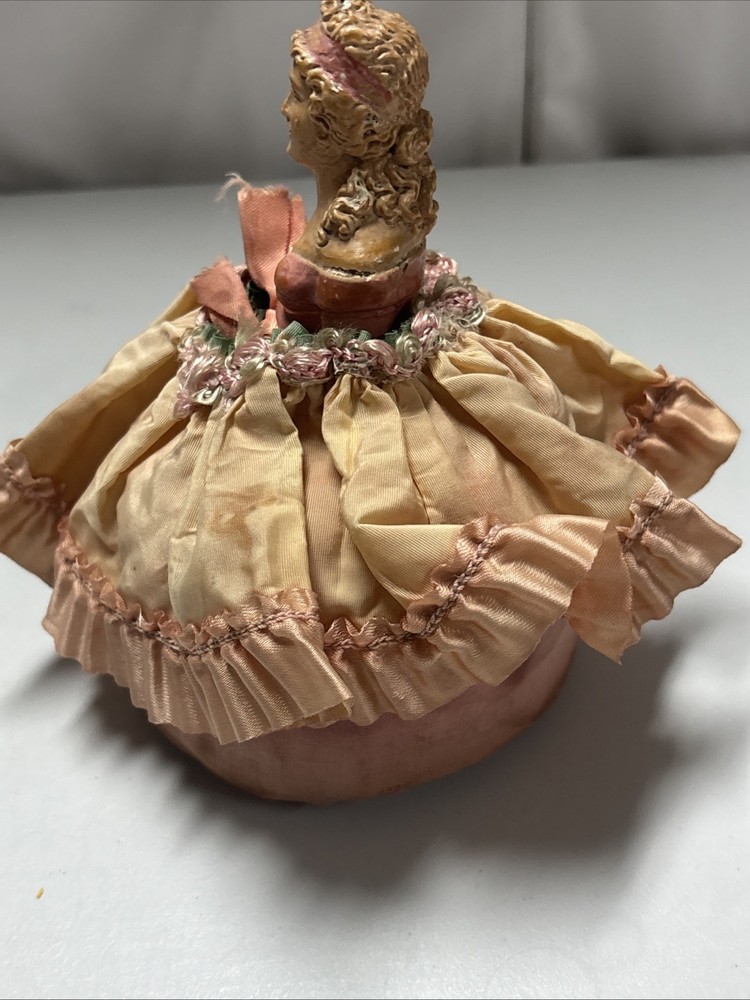 vintage half doll pin cushion