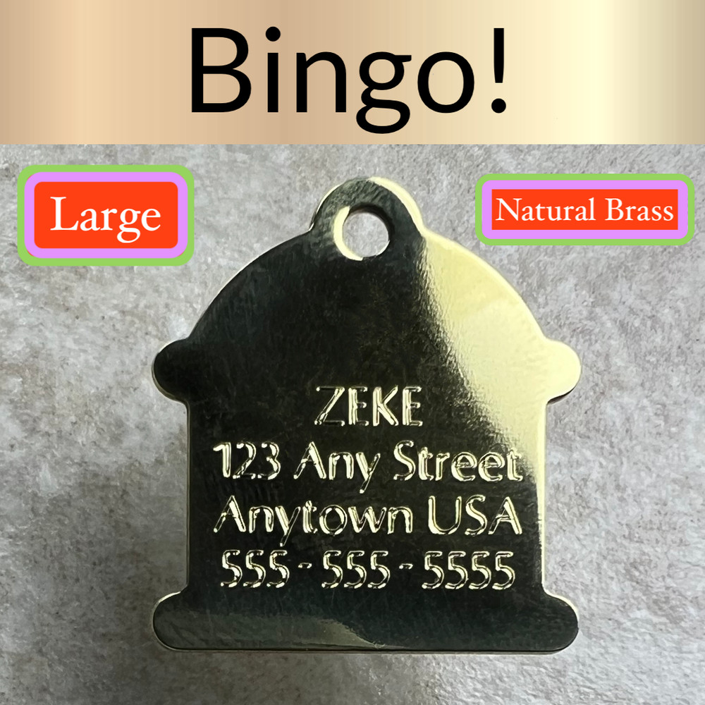 Custom Engraved Dog Tags Personalized Dog Collar Pet Tags Engraved BRASS HYDRANT