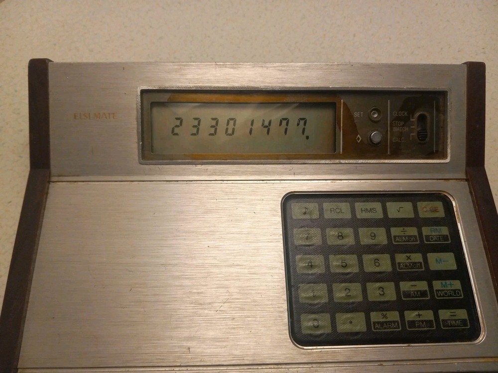 Sharp Elsi Mate CT-600 Calculator - 1970's - Fully Working