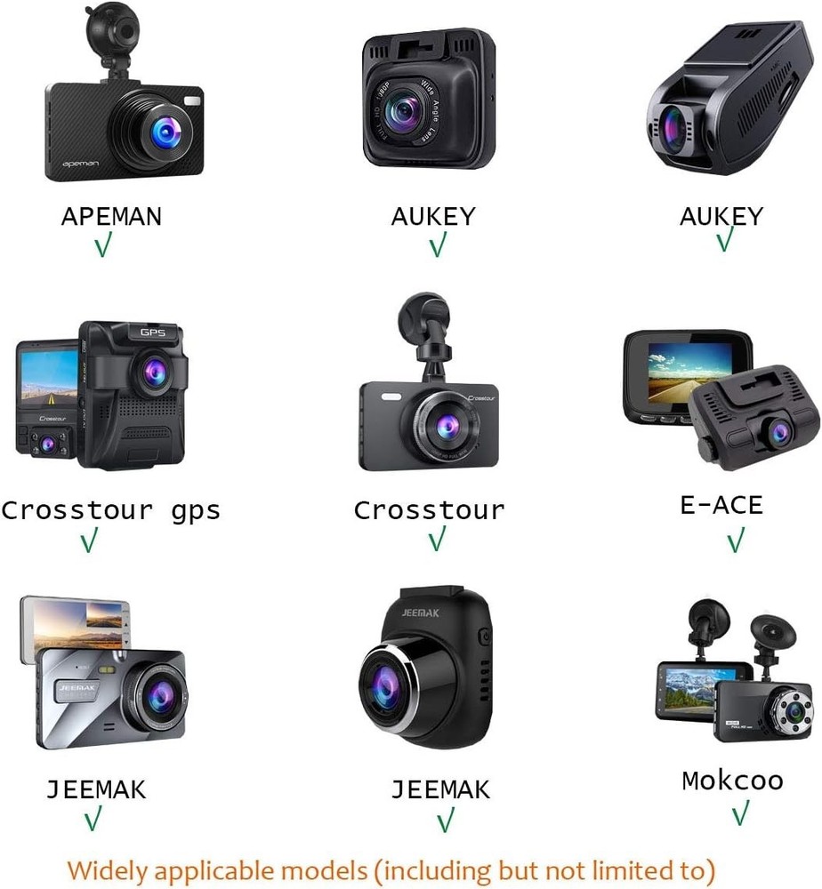 Versatile Dash Cam Mirror Mount with 16 Joints for Optimal Driver Visibility