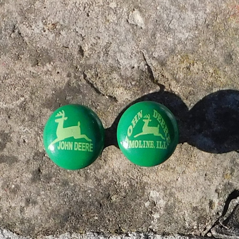 Set of 12 John Deere JD Tractor Kitchen Cabinet Knobs Pulls Dresser Drawer