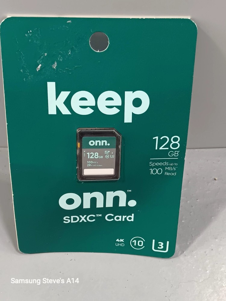 keep onn 128 gb sdxc card 4k