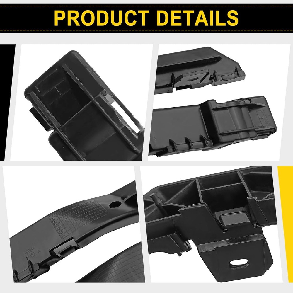 Front Bumper Left Right Bracket Set Compatible with Dodge Journey 2009-2018