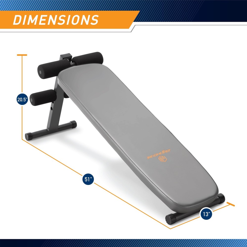 Utility Slant Board Exercise Bench for Strength Training and Home Gym Workouts