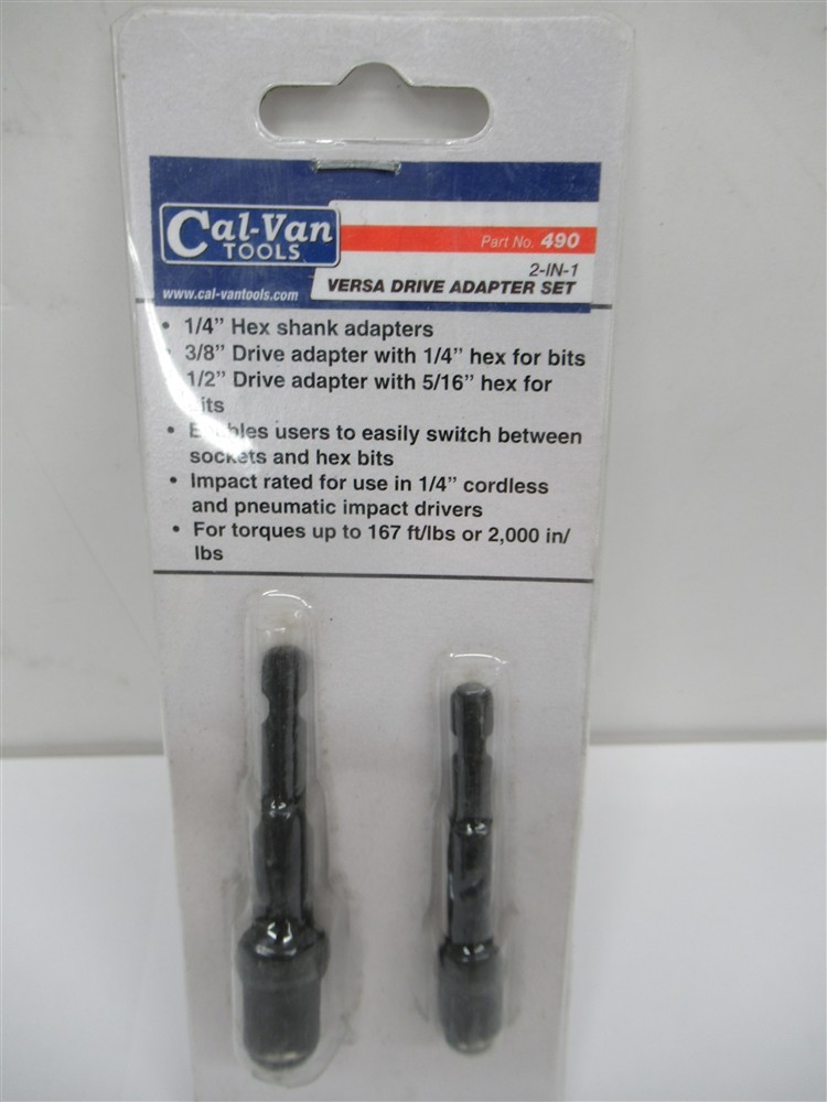 Cal-Van Tools 490 , Versa Drive Adapter Set (PK 2)