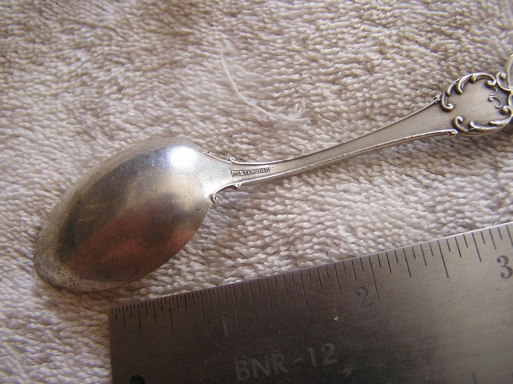 Sterling Silver Souvenir Spoon Corn Stalk Eagle