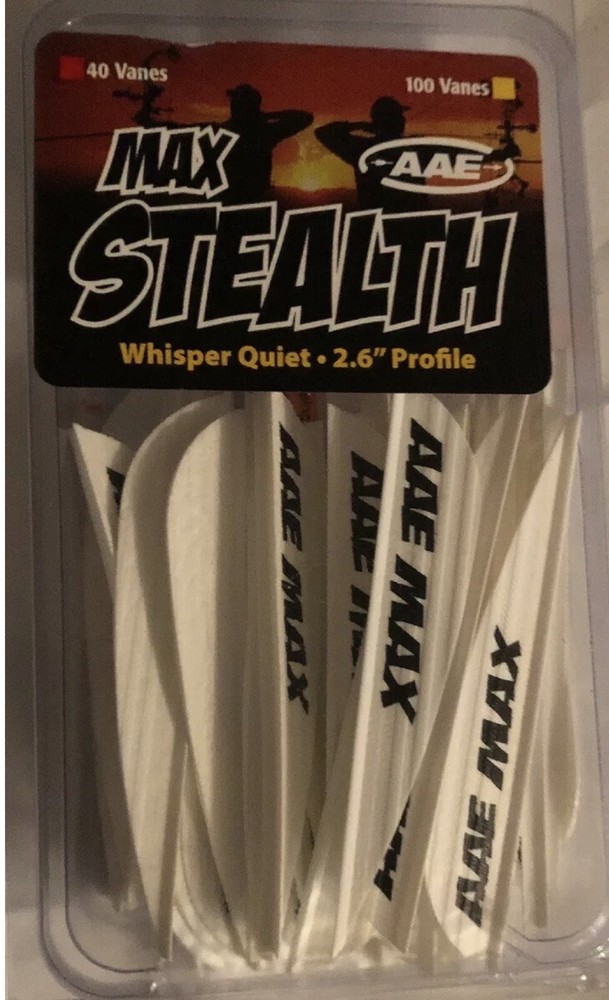 AAE Max Stealth Vane White 40 pk.