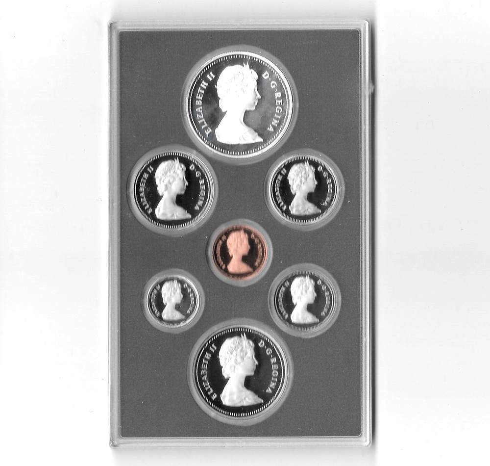 1981 Canada Double Dollar Proof Set - Railway Centennial - w/ Silver $. B19
