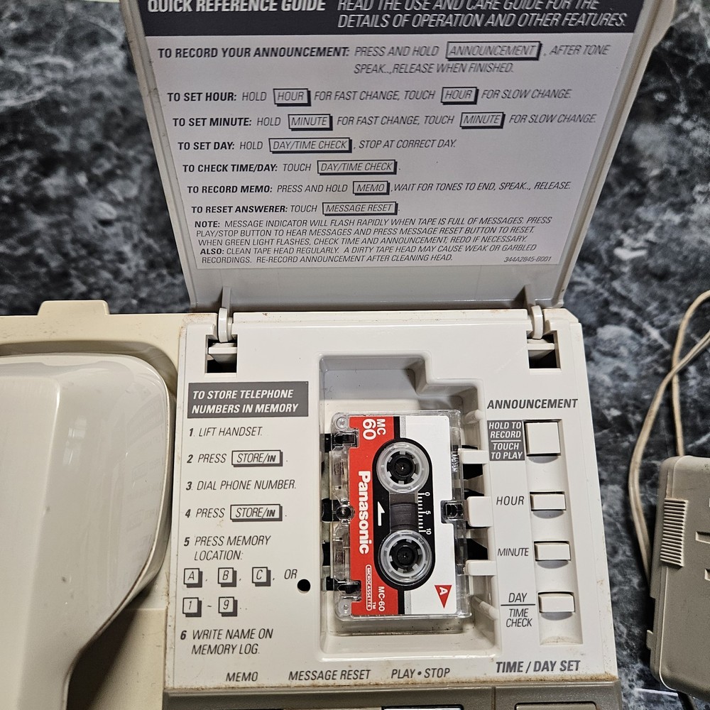 Vintage GE Answer Phone Model 2-9892 A