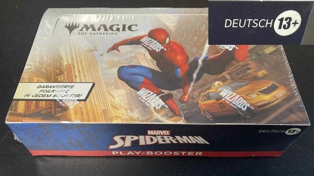 GERMAN LANGUAGE Sealed Marvel's Spider-Man Play Booster Box Magic MTG