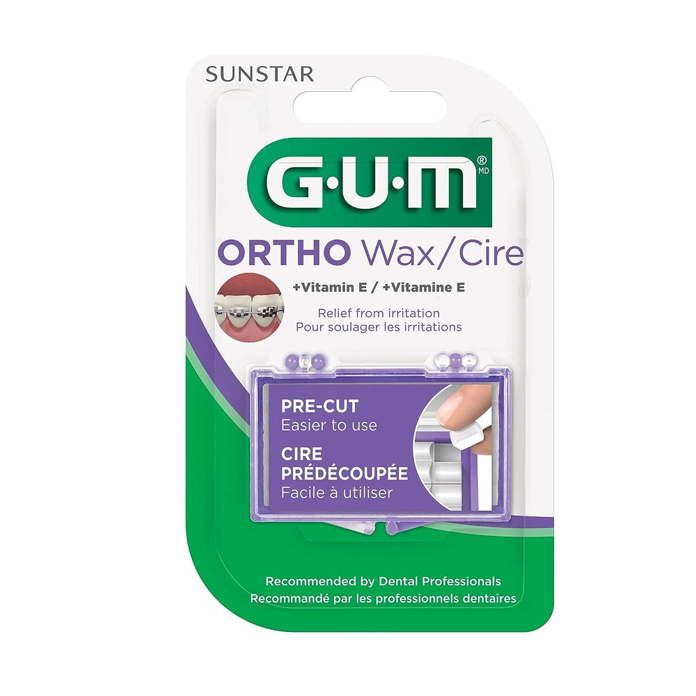 GUM Orthodontic Wax with Vitamin E ( 6 Pack)