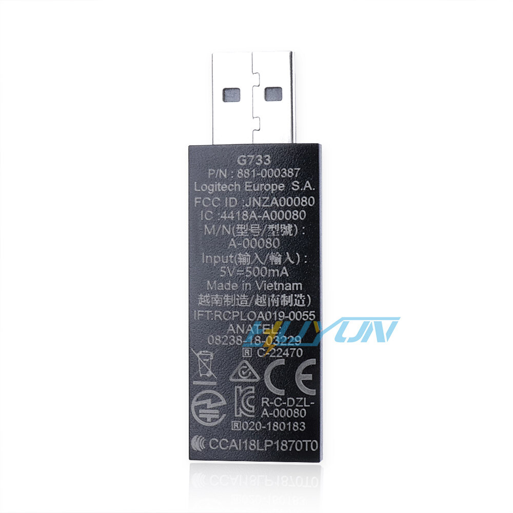 USB Dongle Receiver for Logitech G733 II Gaming Headset Headphone USB Adapter